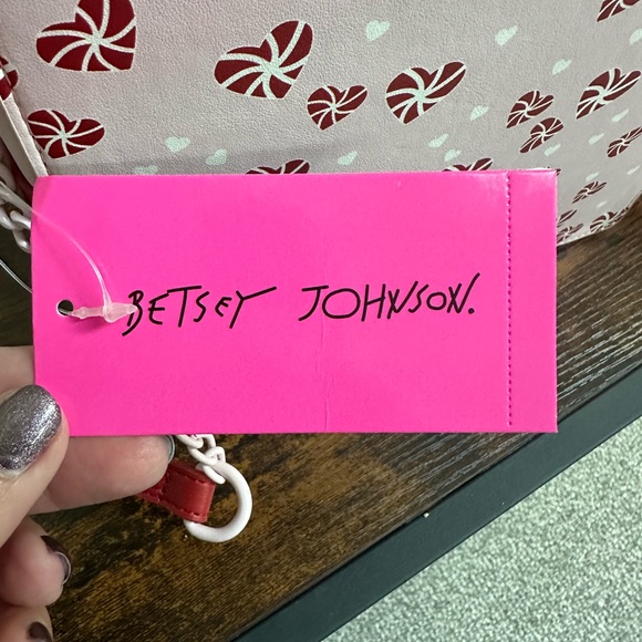 Betsey Johnson Pink Multi Crossbody Bag with Bow - Picture 5 of 6